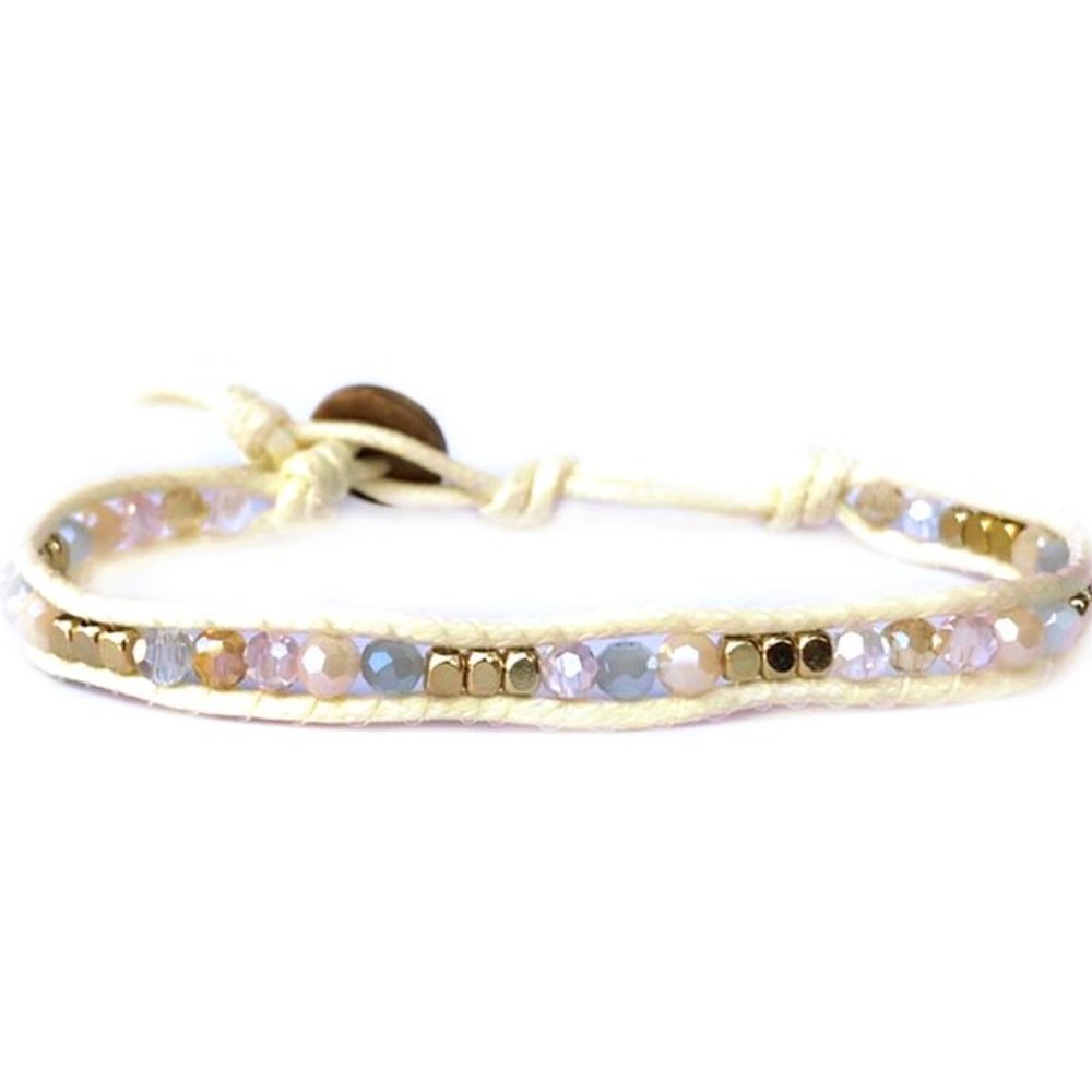 Champagne Toast Single Wrap Bracelet